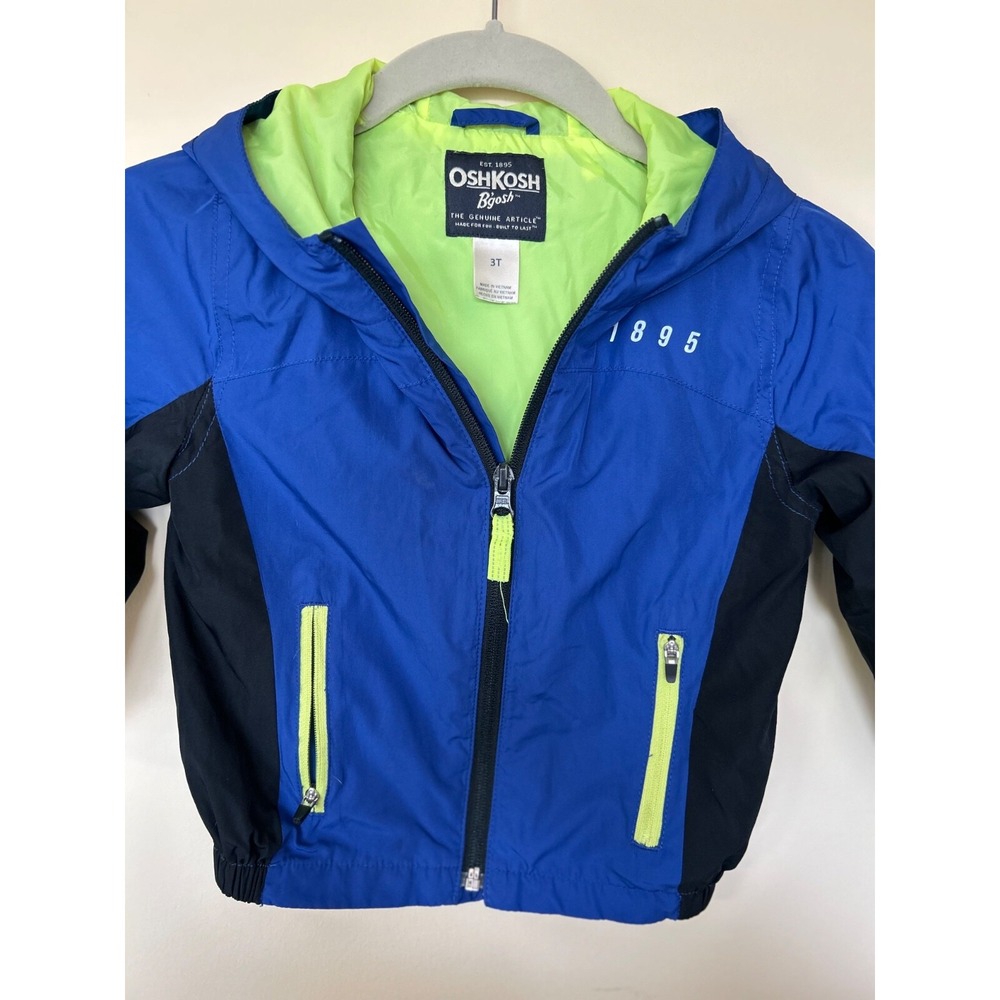 Osh Kosh Children's Full Front Zip Jacket Blue Outerwear  3T